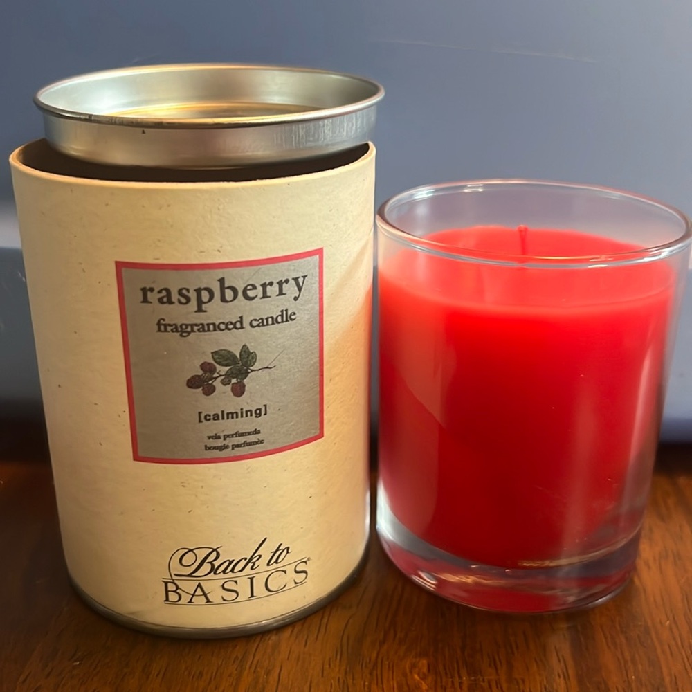 Back to Basics Raspberry (calming) Fragranced Candle